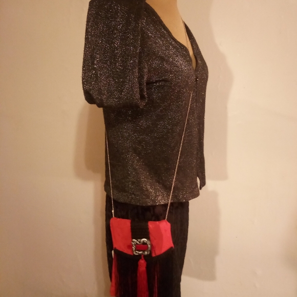 Pop art handmade vintage up-cycled purse - Picture 3 of 6